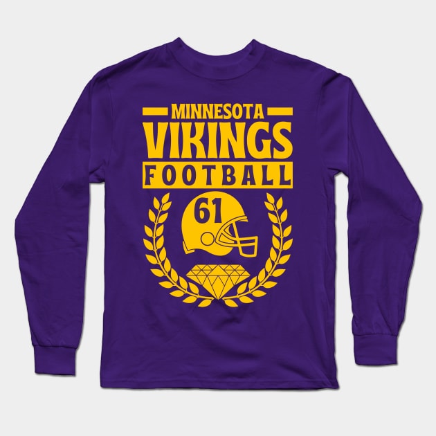 Minnesota Vikings 61 Helmet American Football Long Sleeve T-Shirt by Astronaut.co